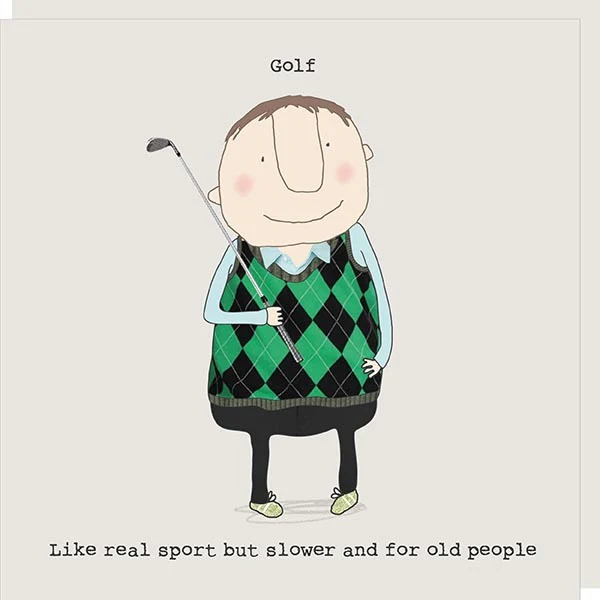 Rosie Made A Thing Card - Golf