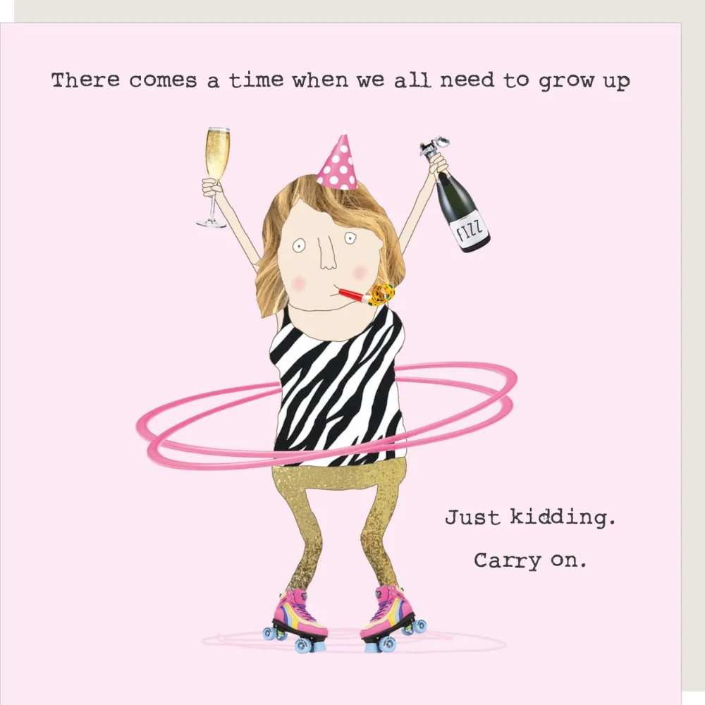 Rosie Made A Thing Card - Just Kidding