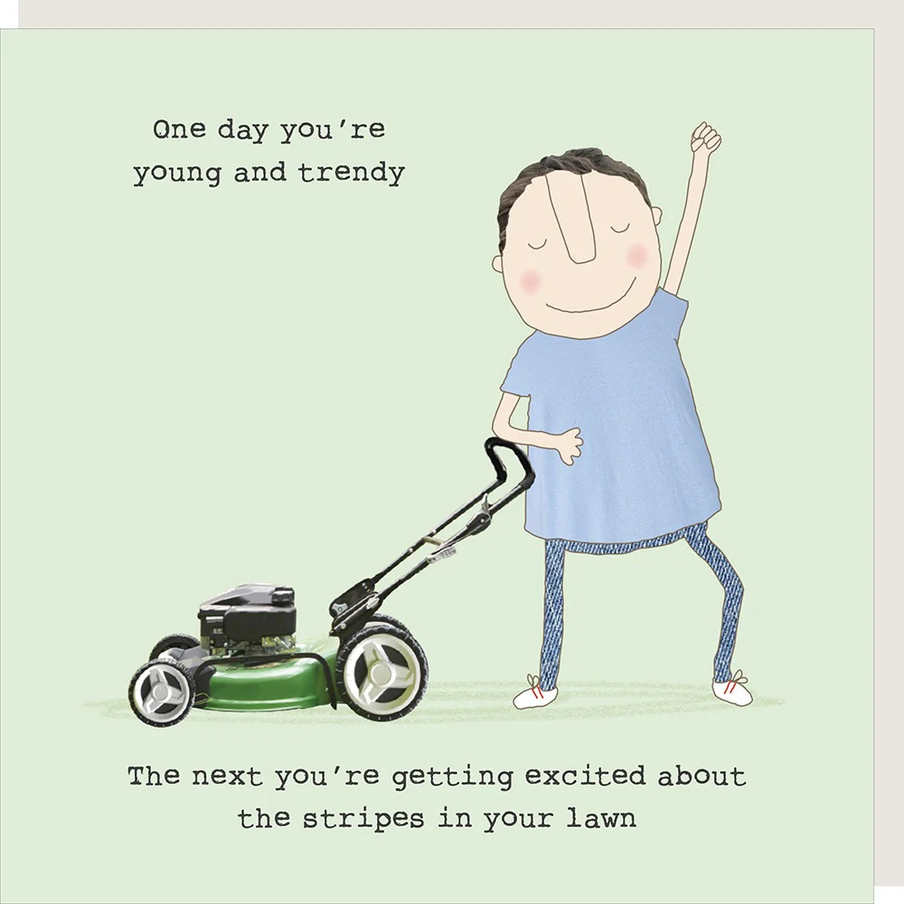Rosie Made A Thing Card - Lawn Stripes