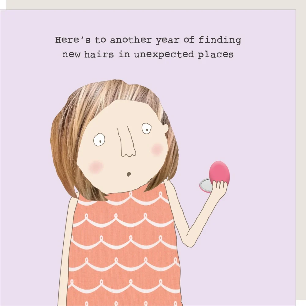 Rosie Made A Thing Card - New Hairs