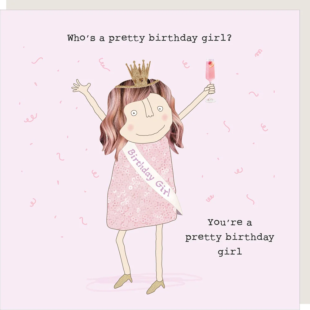 Rosie Made A Thing Card - Pretty Girl