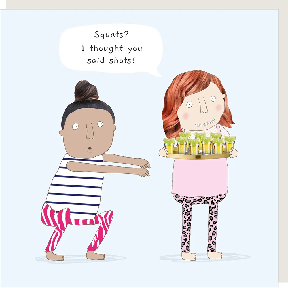 Rosie Made A Thing Card - Squats