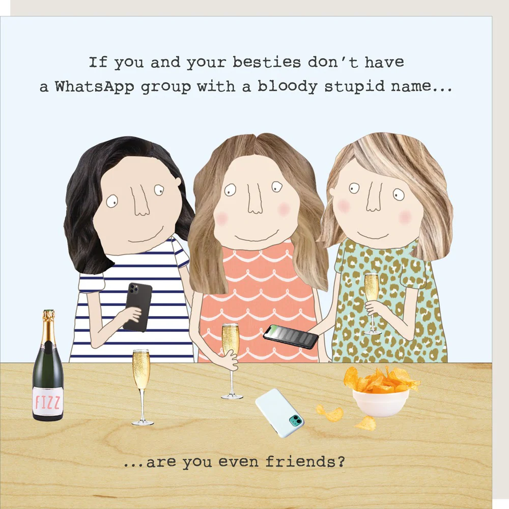 Rosie Made A Thing Card - Whatsapp Group