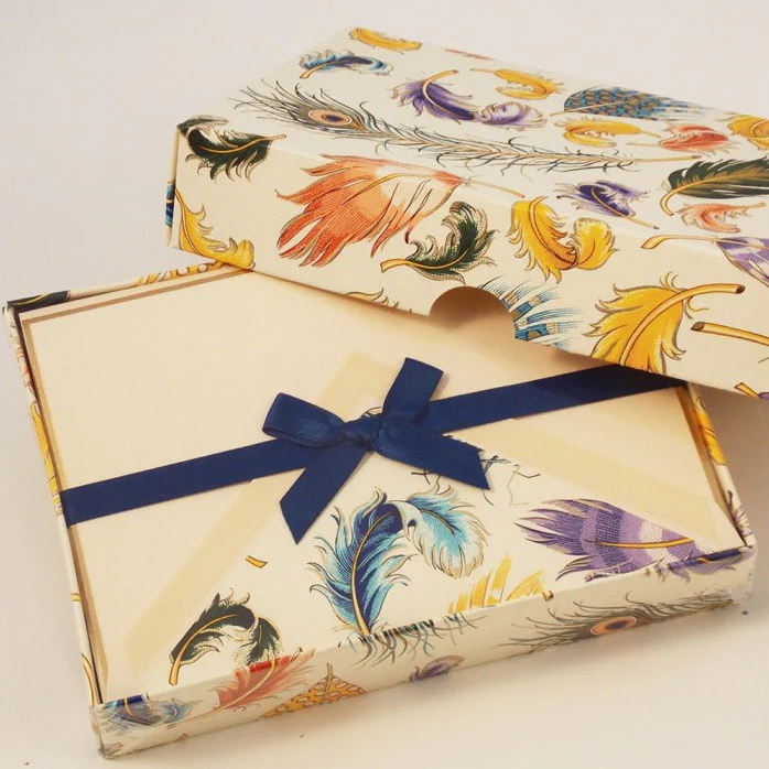 ROSSI - Folded Cards and Lined Envelopes Feathers - BSC 069