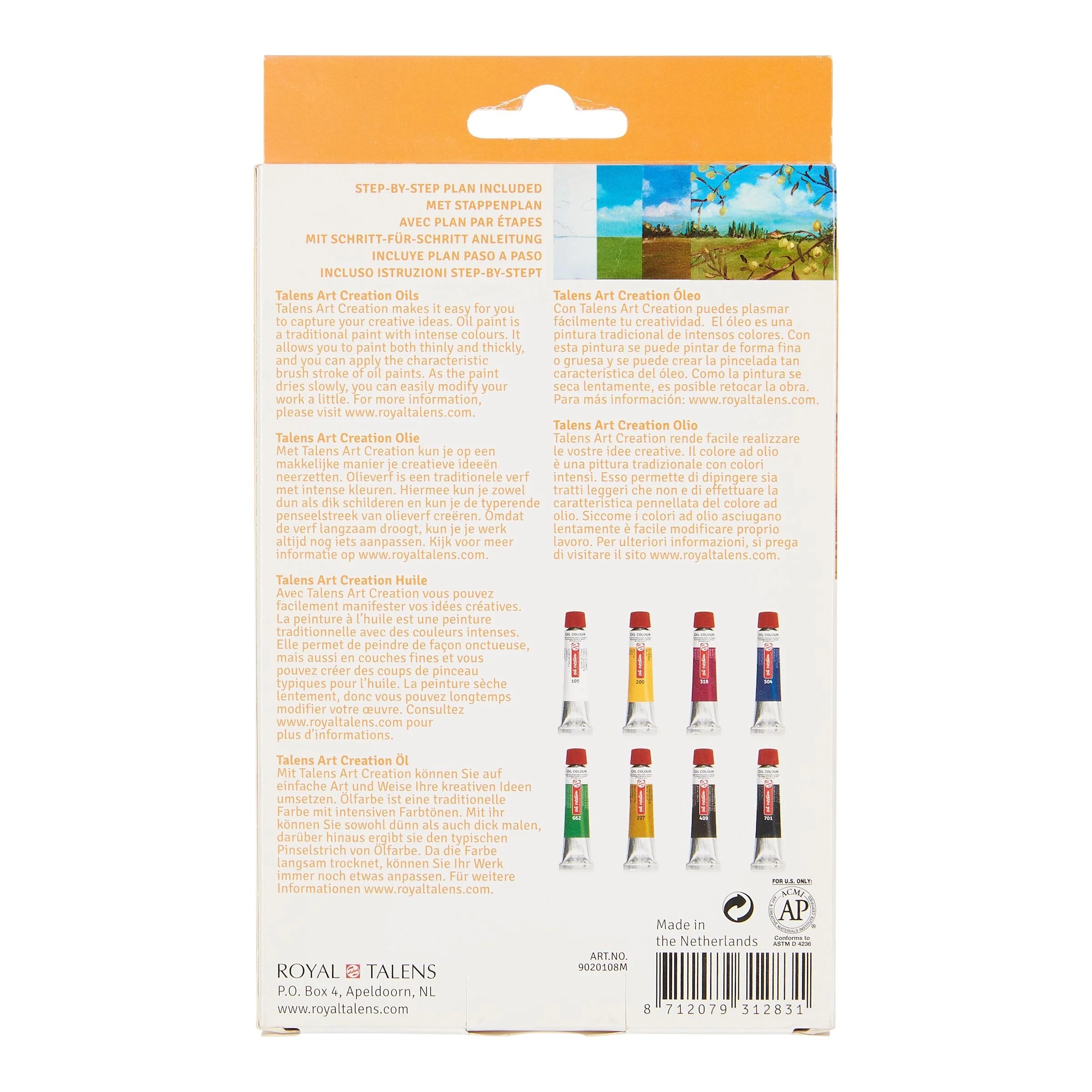 ROYAL TALEN – Oil Colour Set 8 X 12 ml - Image 3