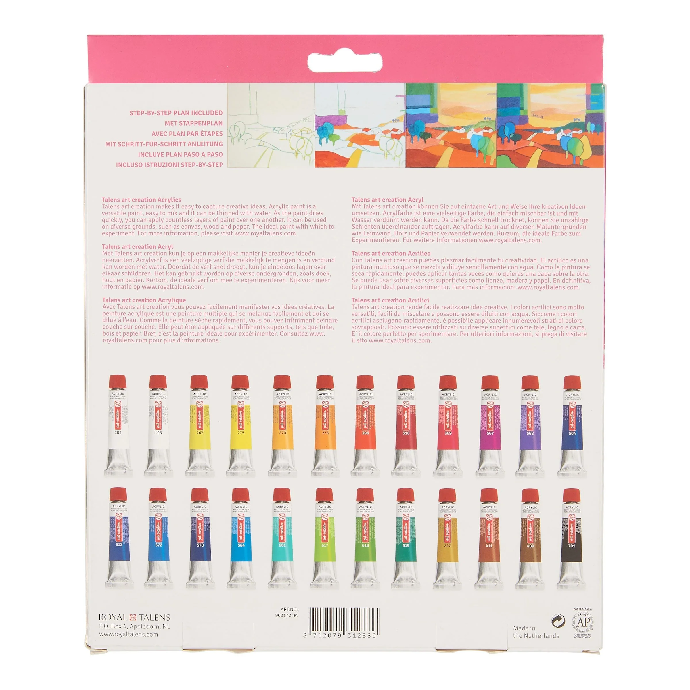 ROYAL TALENS – Acrylic Colour Set 24 x 12 ml - Image 3