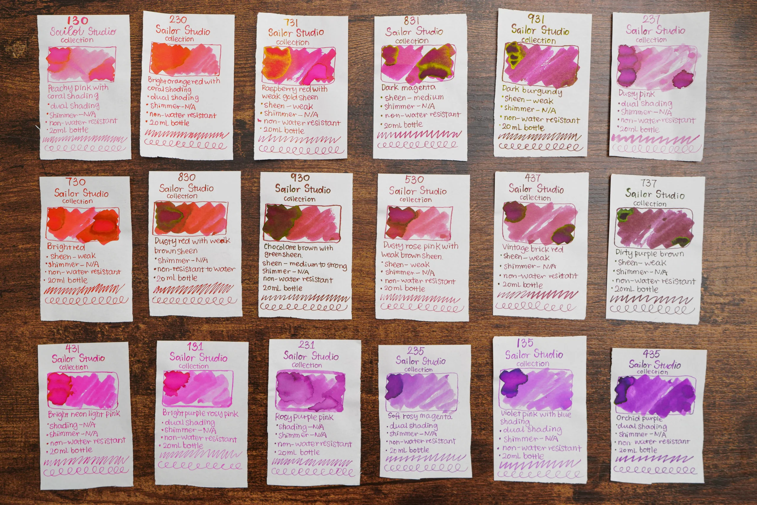 SAILOR - Ink Studio 20mL Bottle Ink  - Part I (#023 - #530) - Image 2