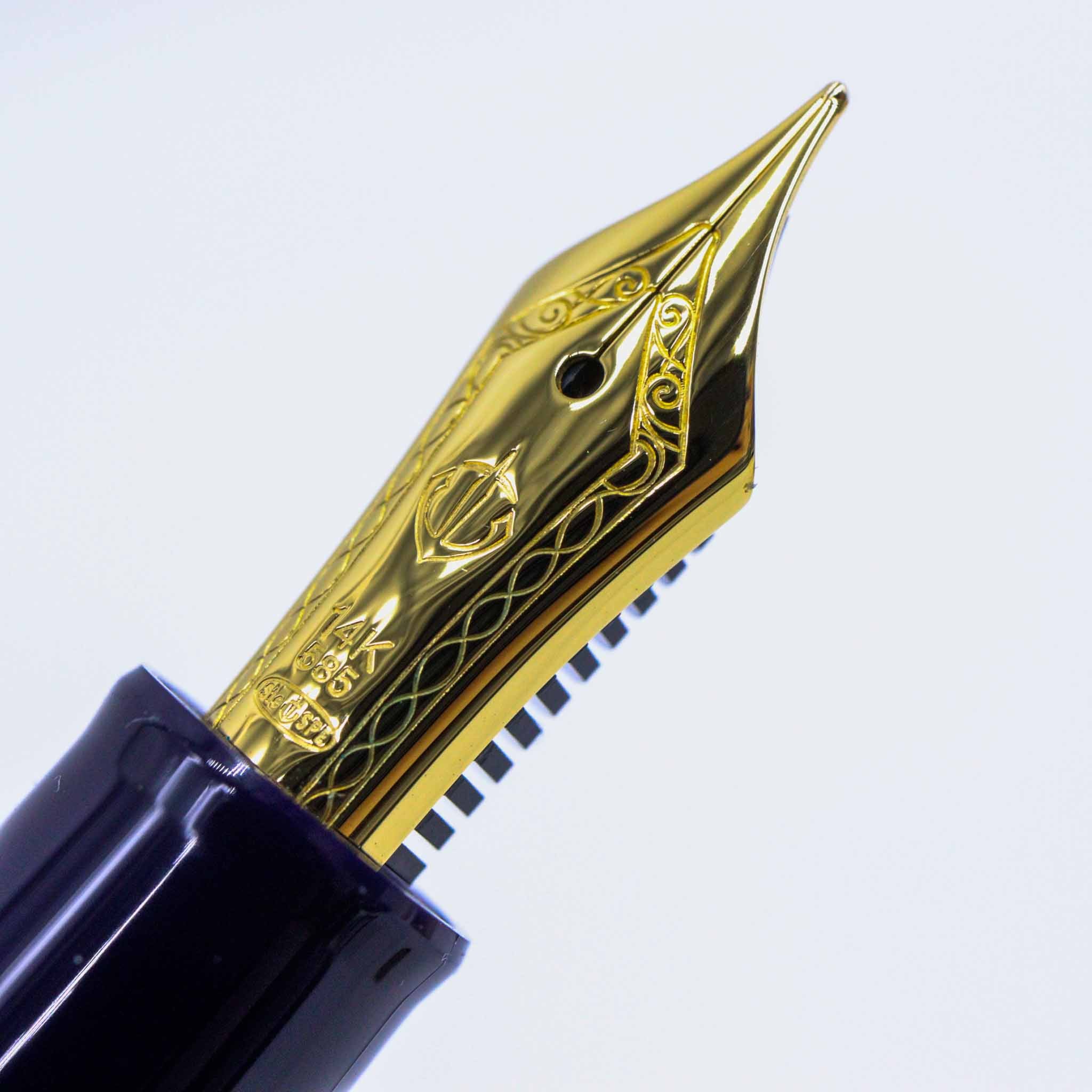 SAILOR PEN - 1911 Maki-e "Tsuru" Crane Fountain Pen - 14 KT Gold Medium Nib - Image 7