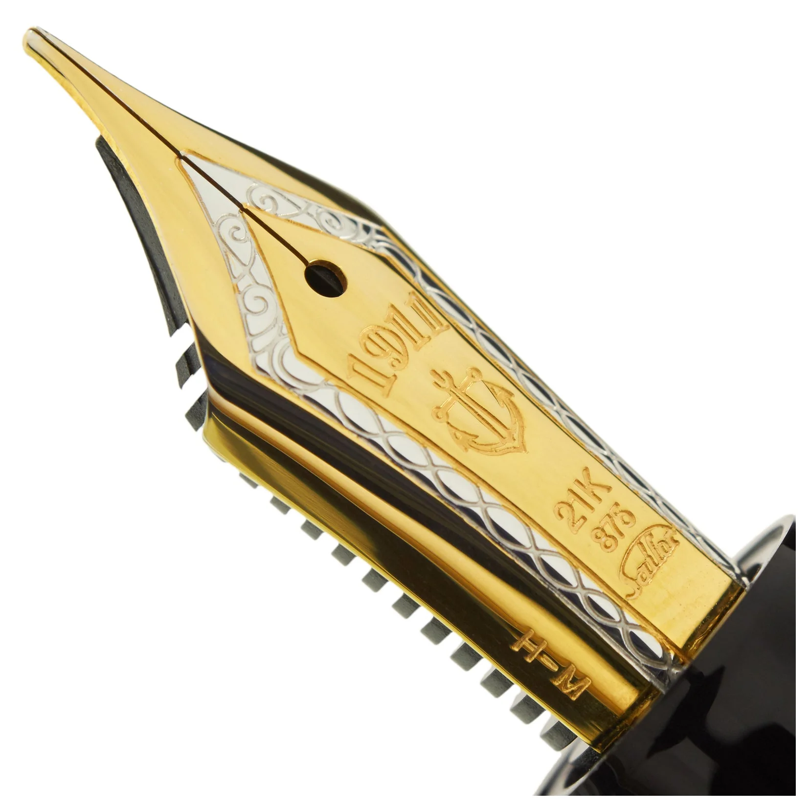 SAILOR PEN - 1911L REALO 21K GOLD FOUNTAIN PEN - Black - Image 4
