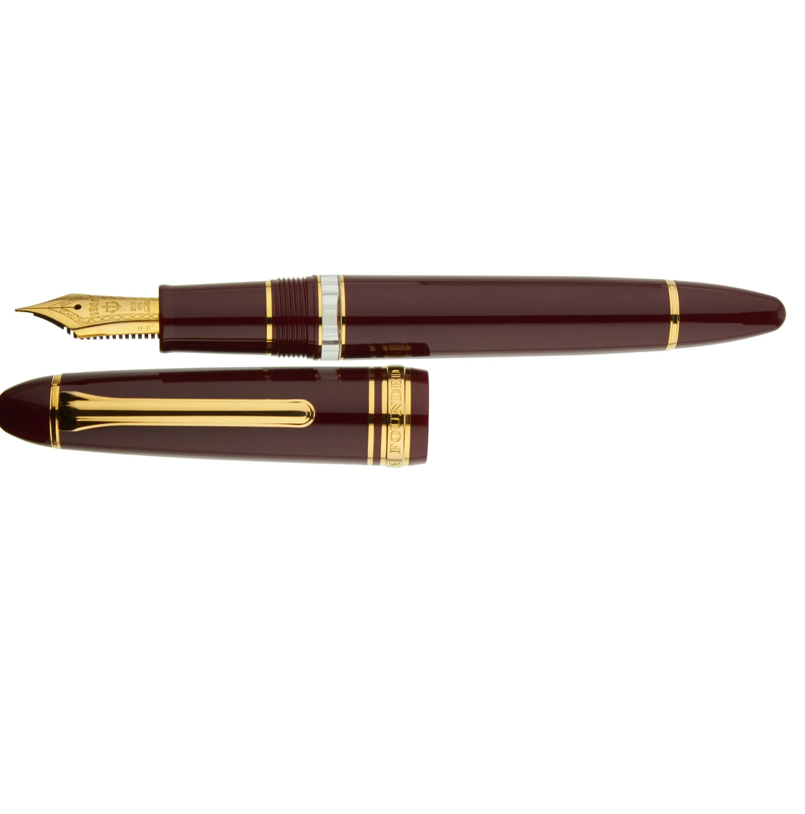 SAILOR PEN - 1911L REALO 21k Gold Fountain Pen - Maroon