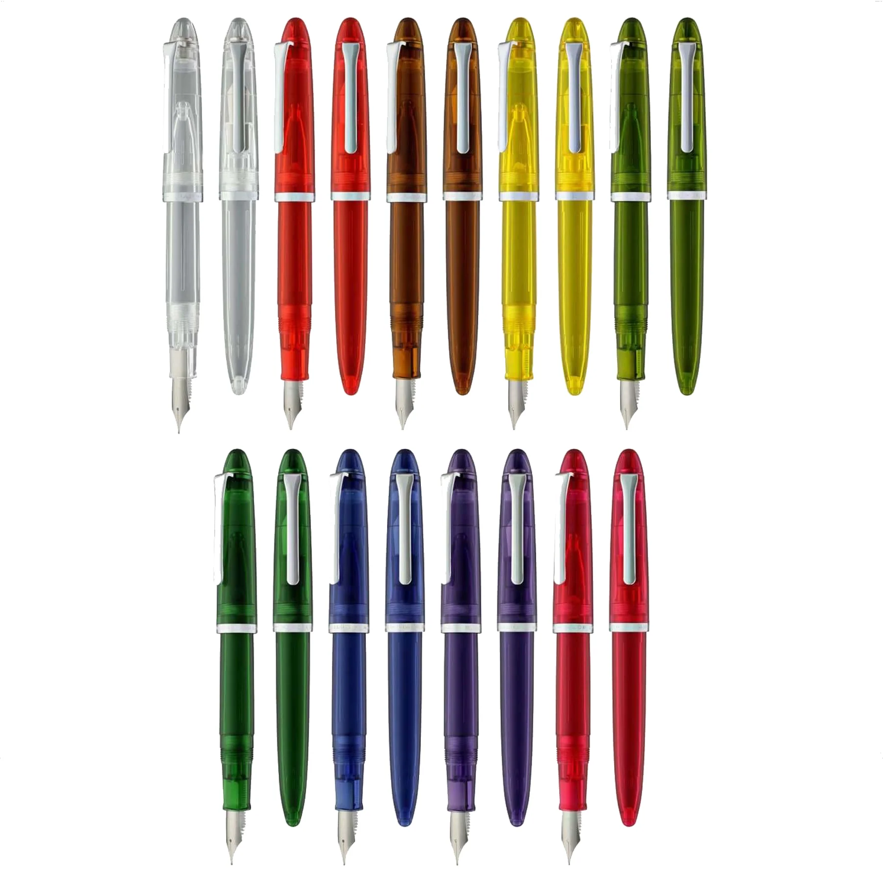 SAILOR PEN - 1911 Steel Transparent Fountain Pen - Assorted Colors