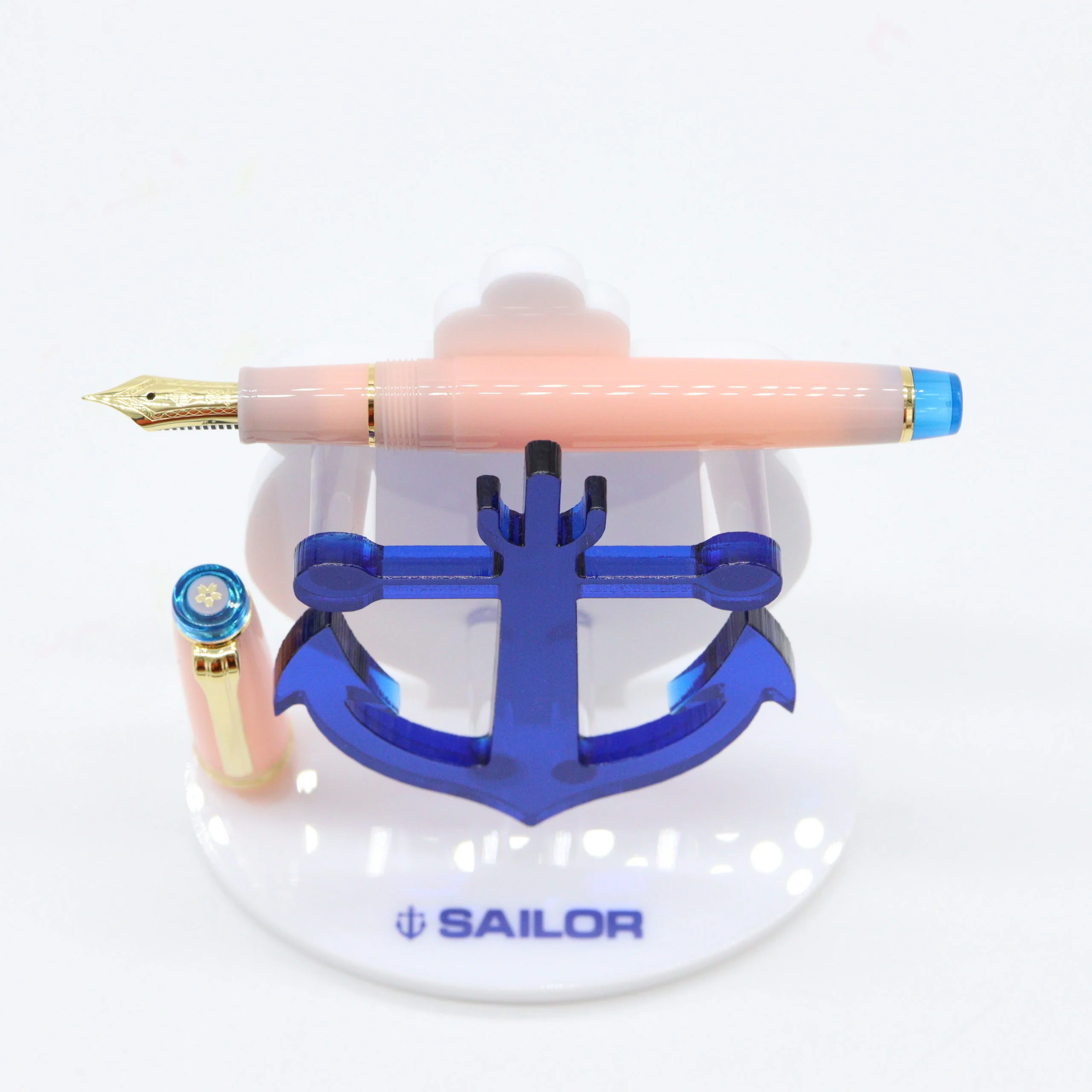 SAILOR PEN - LIMITED EDITION PROFESSIONAL GEAR Slim 14k Gold Nib - MANYO Fountain Pen Set - Cherry Blossoms (Sakura-Konagi) - Image 3