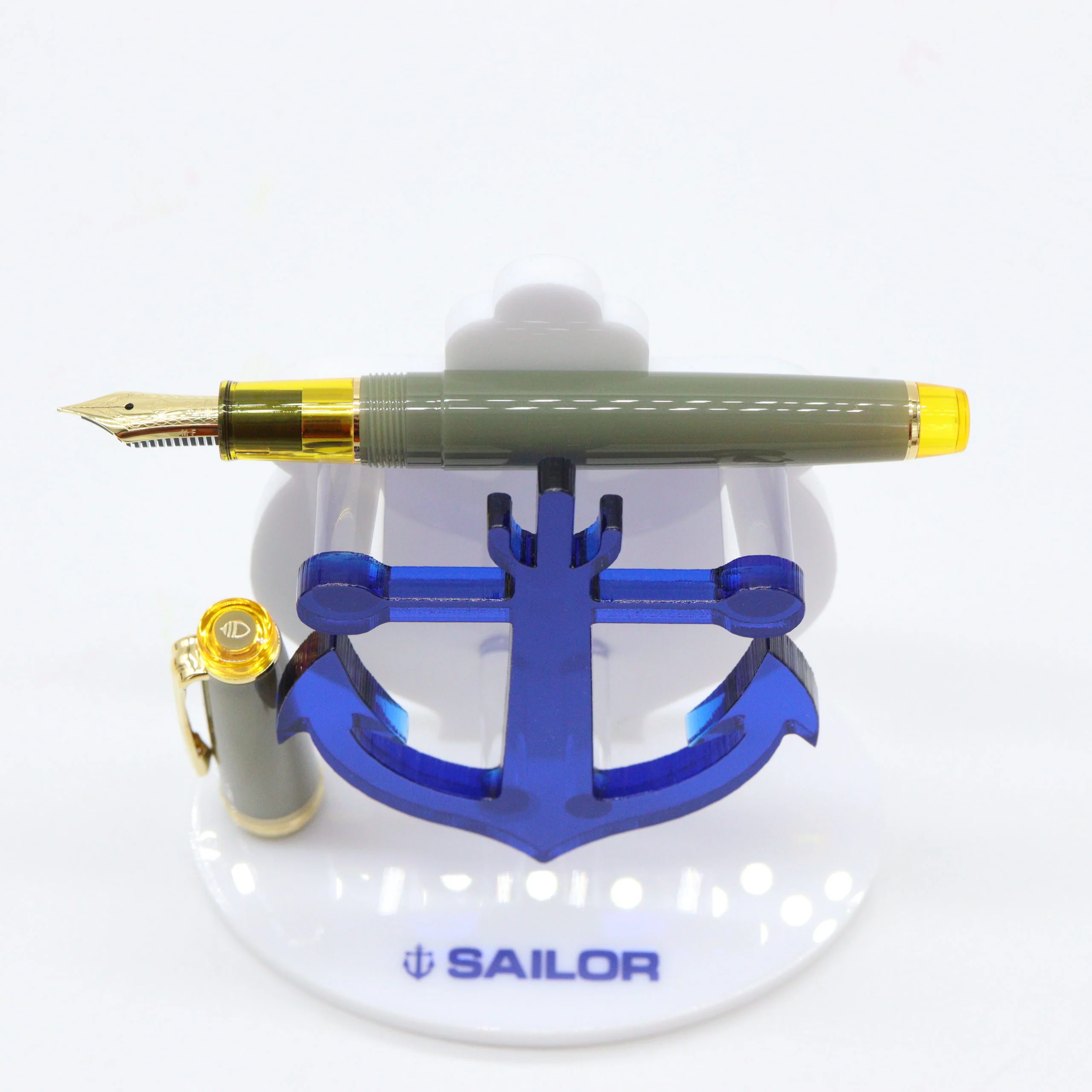SAILOR PEN - LIMITED EDITION PROFESSIONAL GEAR Slim 14k Gold Nib - MANYO Fountain Pen Set - Nuts (Shirakashi-Yamabuki) - Image 4