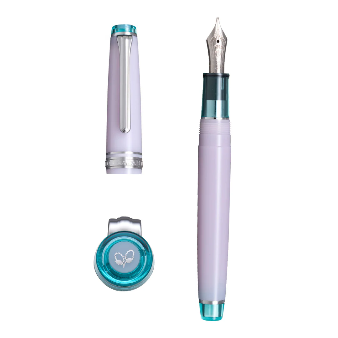 SAILOR PEN - LIMITED EDITION PROFESSIONAL GEAR Slim 14k Gold Nib - MANYO Fountain Pen Set - Willow (Nekoyanagi-Haha)