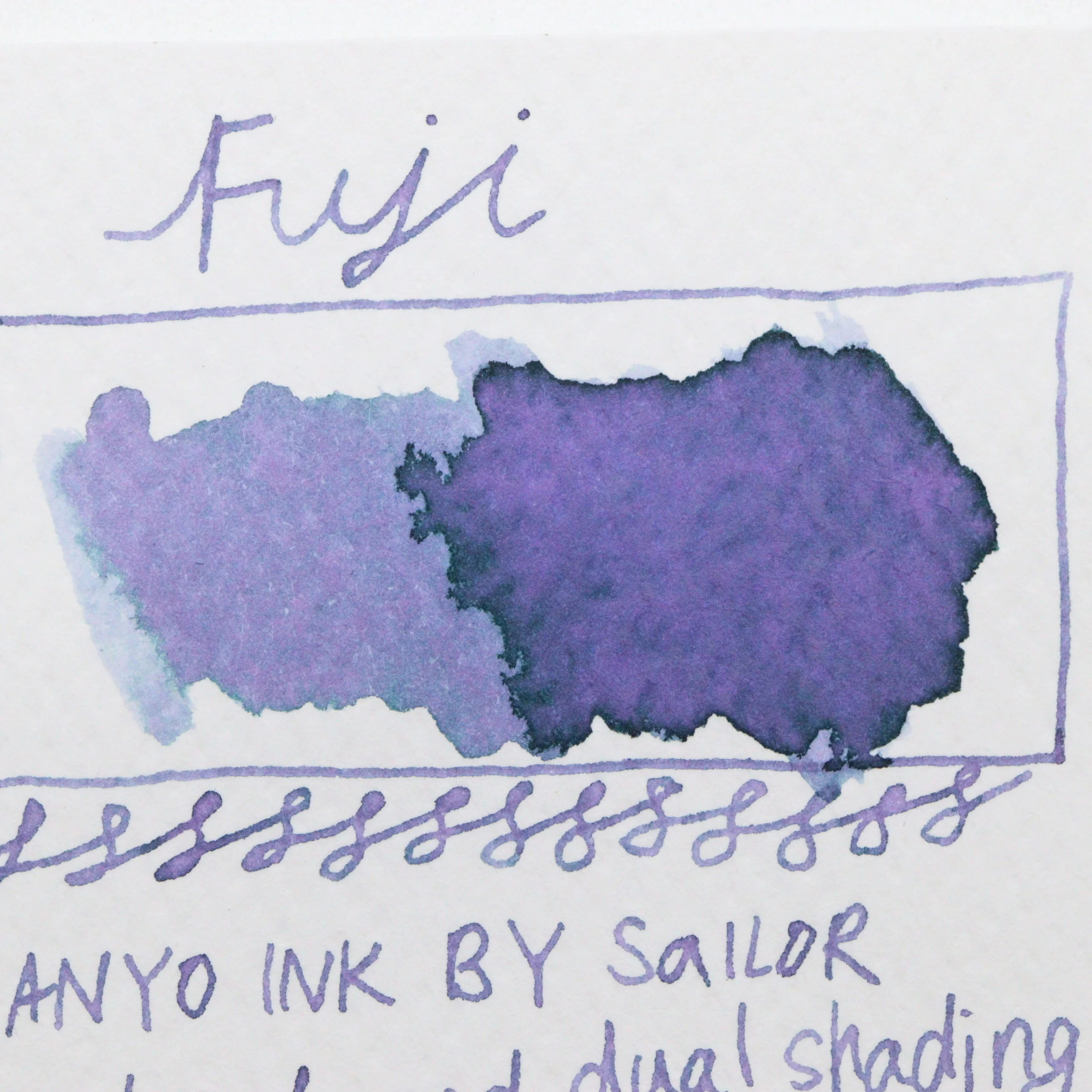 SAILOR PEN – Manyo Ink – Bottled Fountain Pen Dual Shading Ink (50ml) – FUJI (Purple) - Image 2