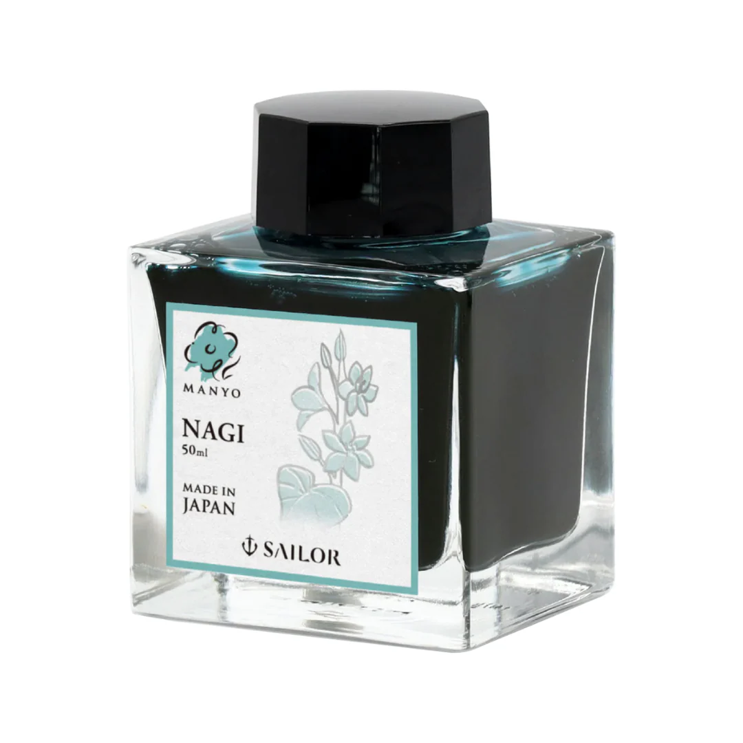 SAILOR PEN – Manyo Ink – Bottled Fountain Pen Dual Shading Ink (50ml) – NAGI
