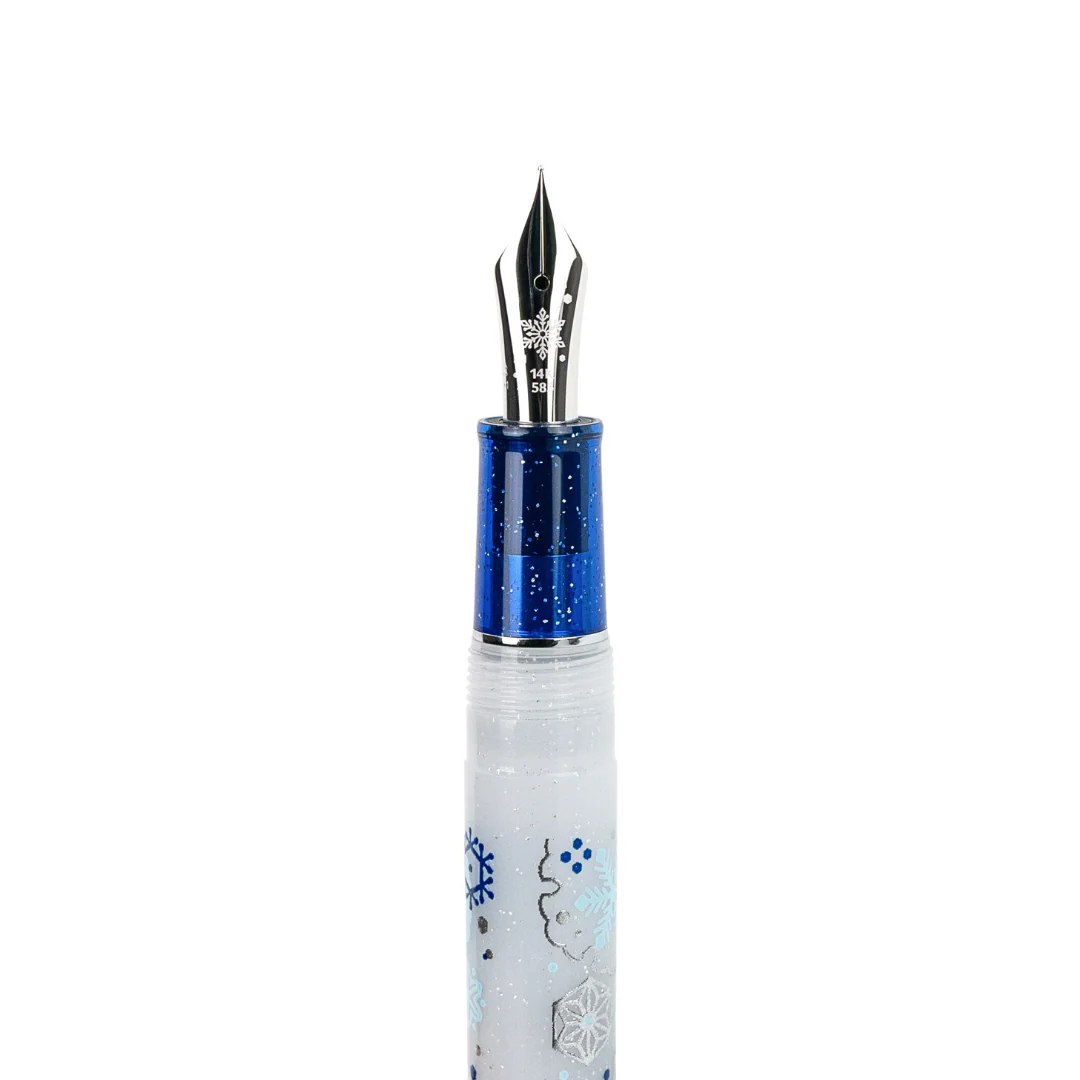 SAILOR PEN - Pro Gear Slim 14k Gold Fountain Pen - Sailor x PLUS Limited Edition - First Snow - Image 4