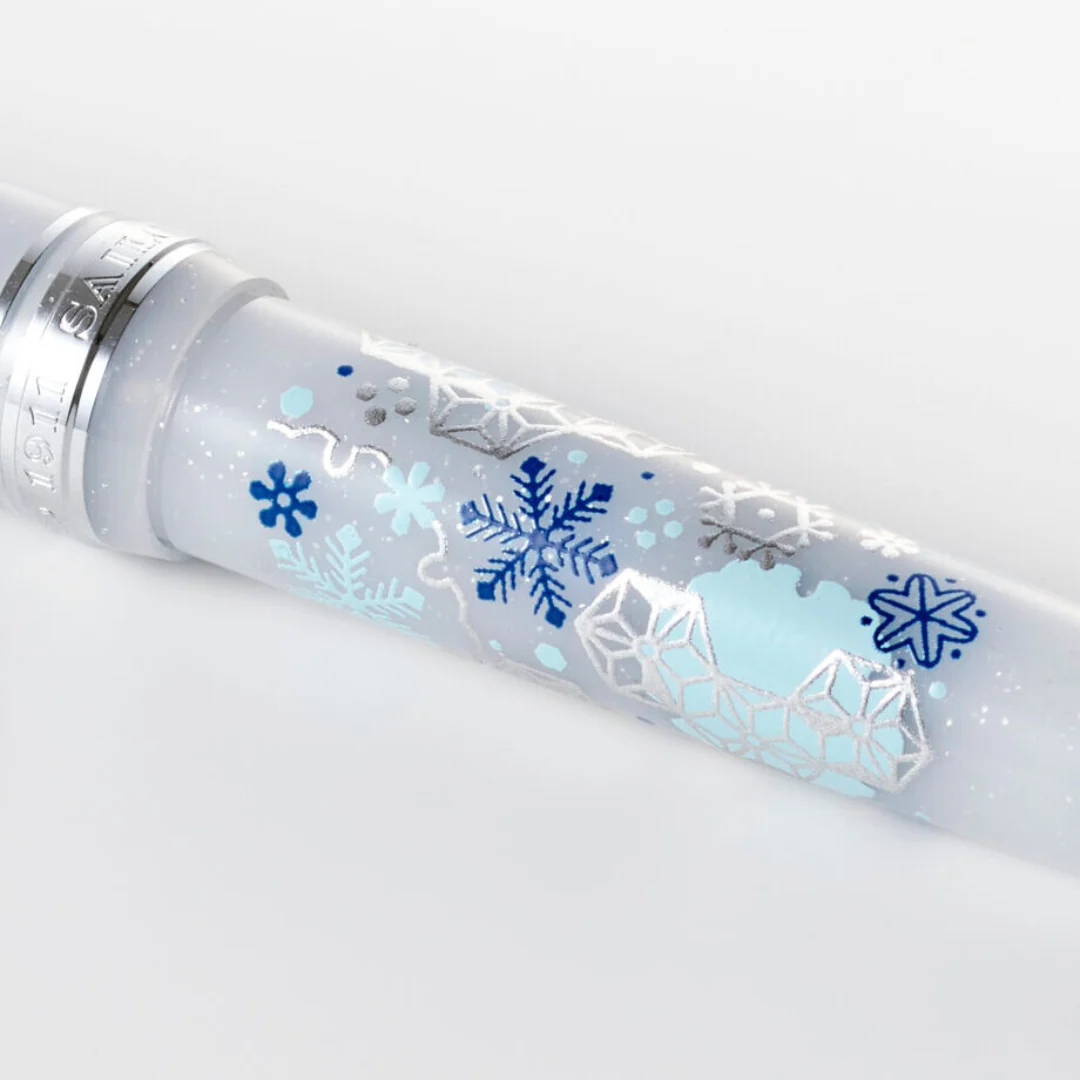 SAILOR PEN - Pro Gear Slim 14k Gold Fountain Pen - Sailor x PLUS Limited Edition - First Snow - Image 8