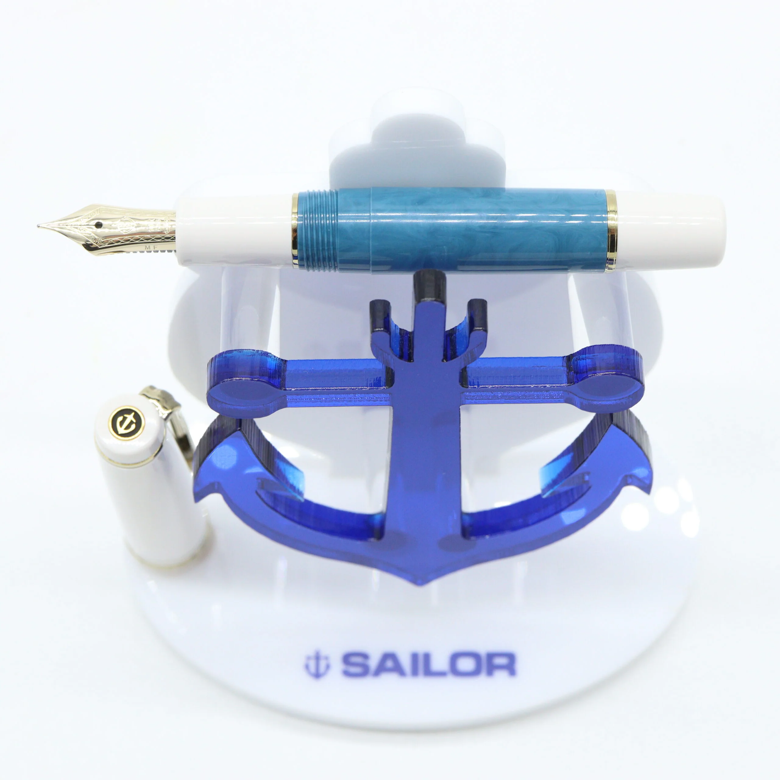 SAILOR PEN - Pro Gear Slim Mini Fountain Pen - 14K Gold - RENCONTRE Collection - Bleu Ciel - Sky Blue - Image 2