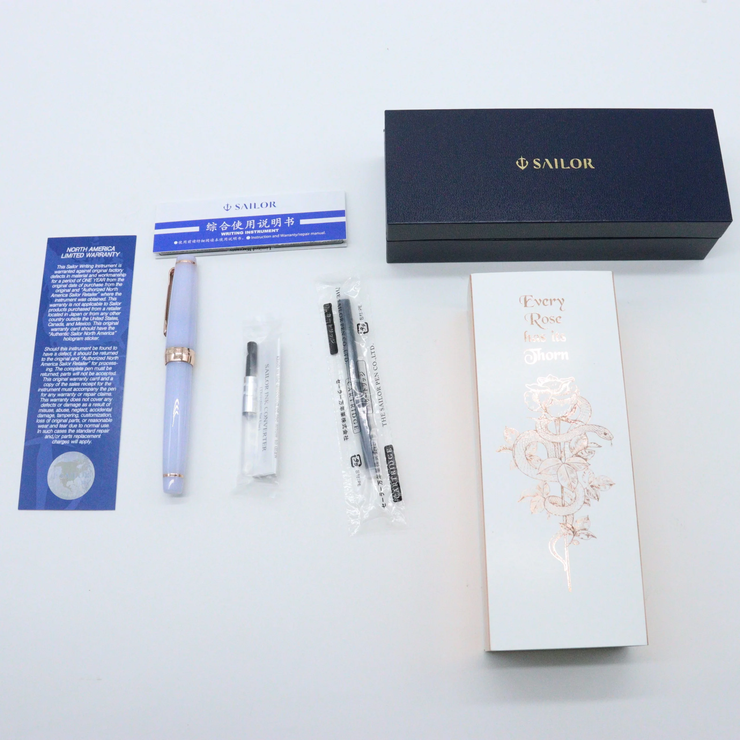 SAILOR PEN - EVERY ROSE HAS ITS THORN FOUNTAIN PEN 21K ROSE GOLD - Image 8