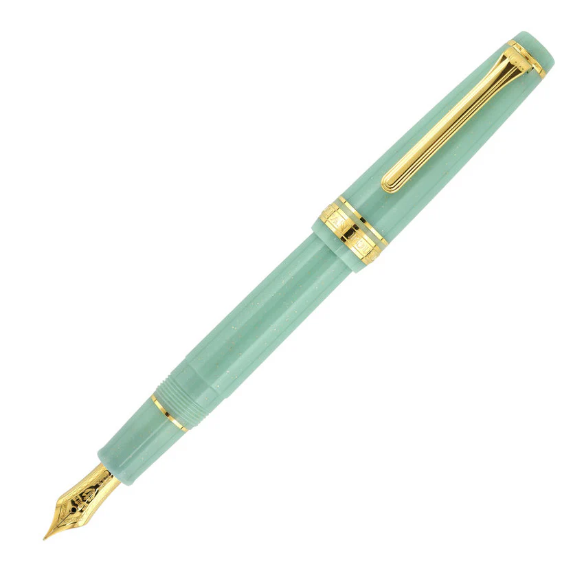 SAILOR PEN - Professional Gear Slim 14K Gold Fountain Pen - Fairy Tale Series "Opal Green (Dragon Palace)"