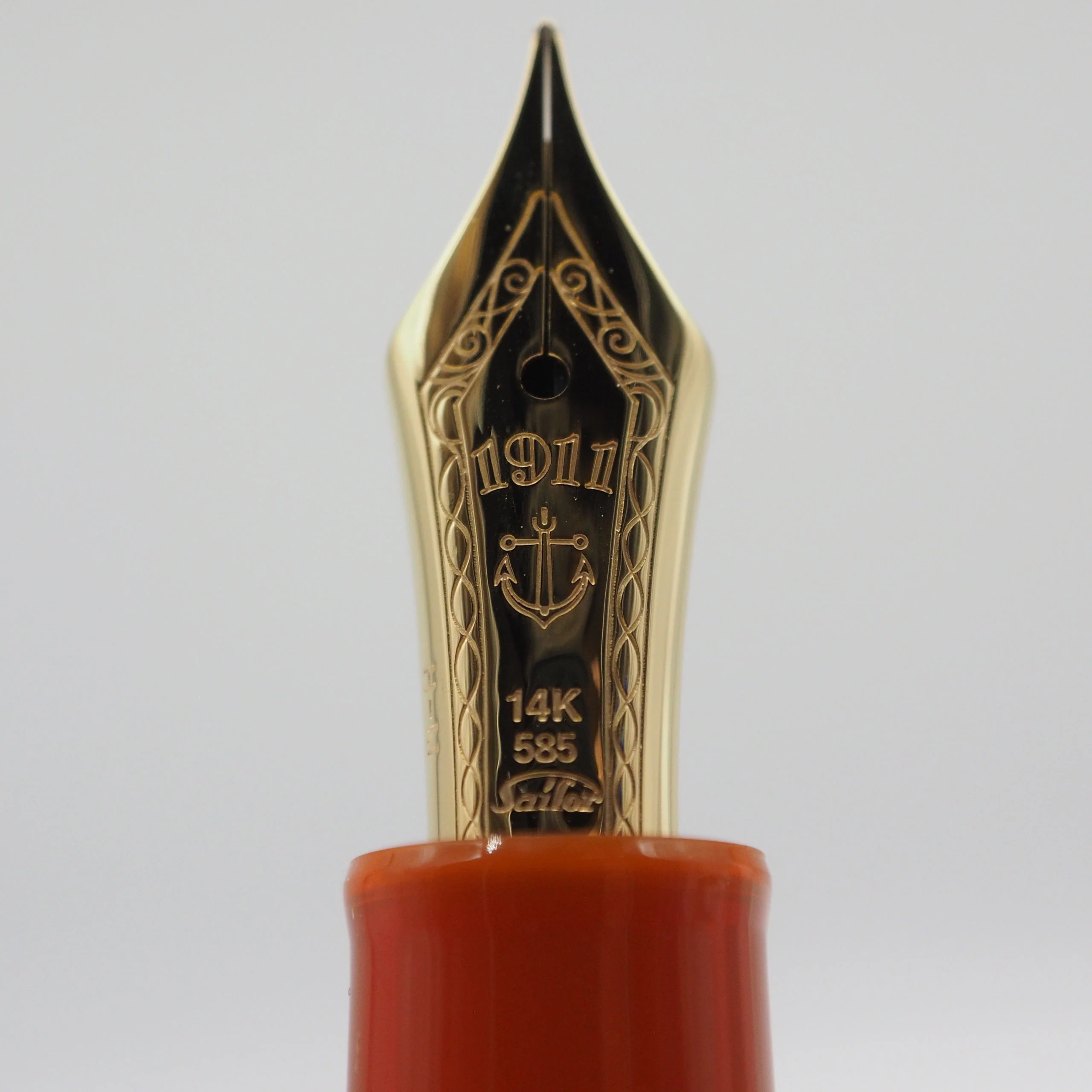 SAILOR PEN - Professional Gear Slim 14K Gold Fountain Pen - "Fire" - Image 9