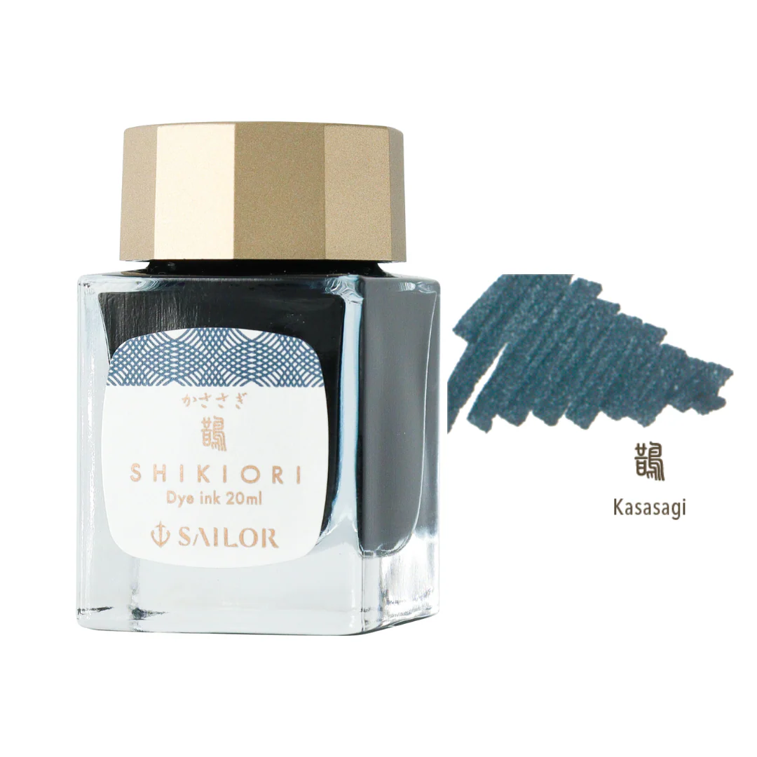 SAILOR PEN – SHIKIORI INK – Bottled Fountain Pen Ink (20ml) – KASASAGI