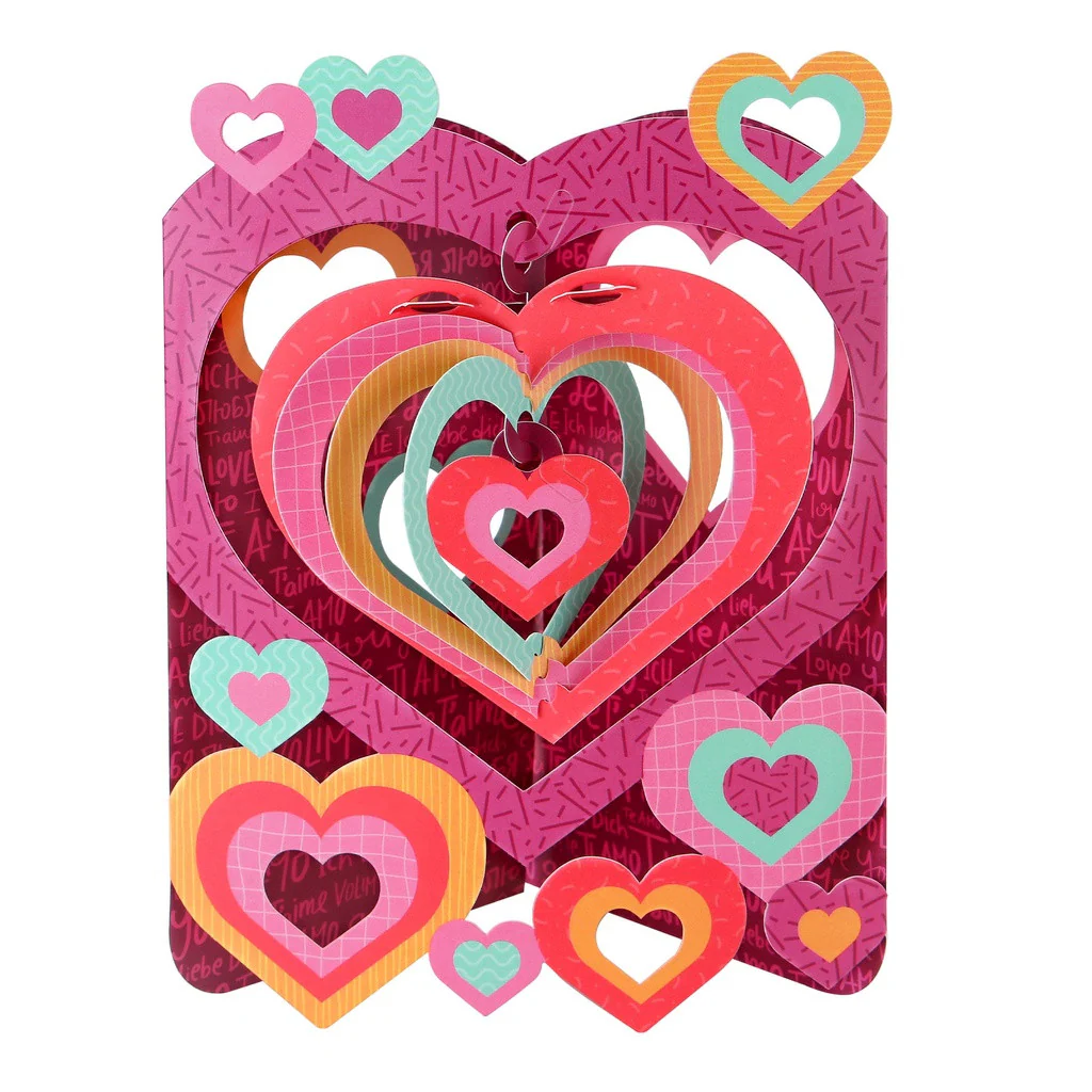 SANTORO - 3D Pop-up Swing Cards | Love