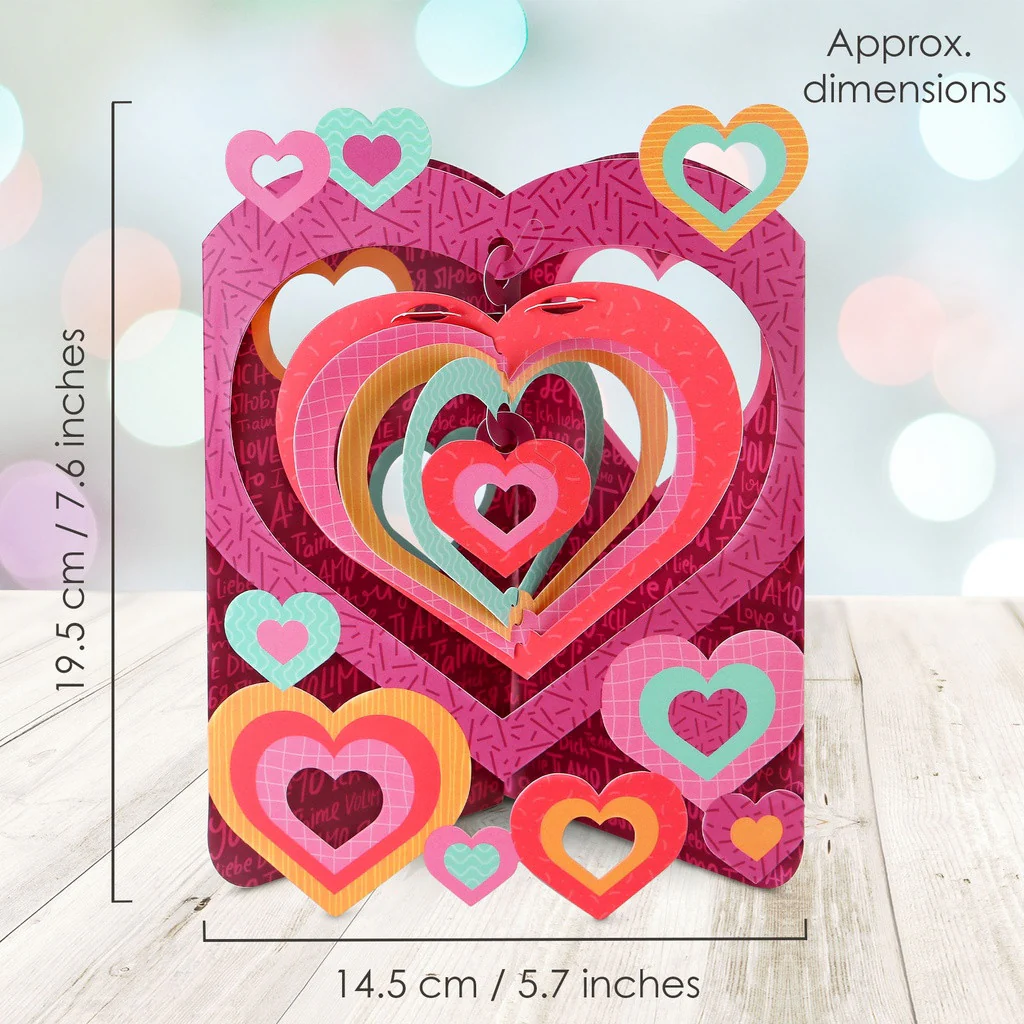 SANTORO - 3D Pop-up Swing Cards | Love - Image 4