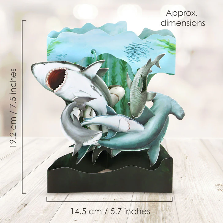 Santoro Swinging Card - Sharks - Image 3