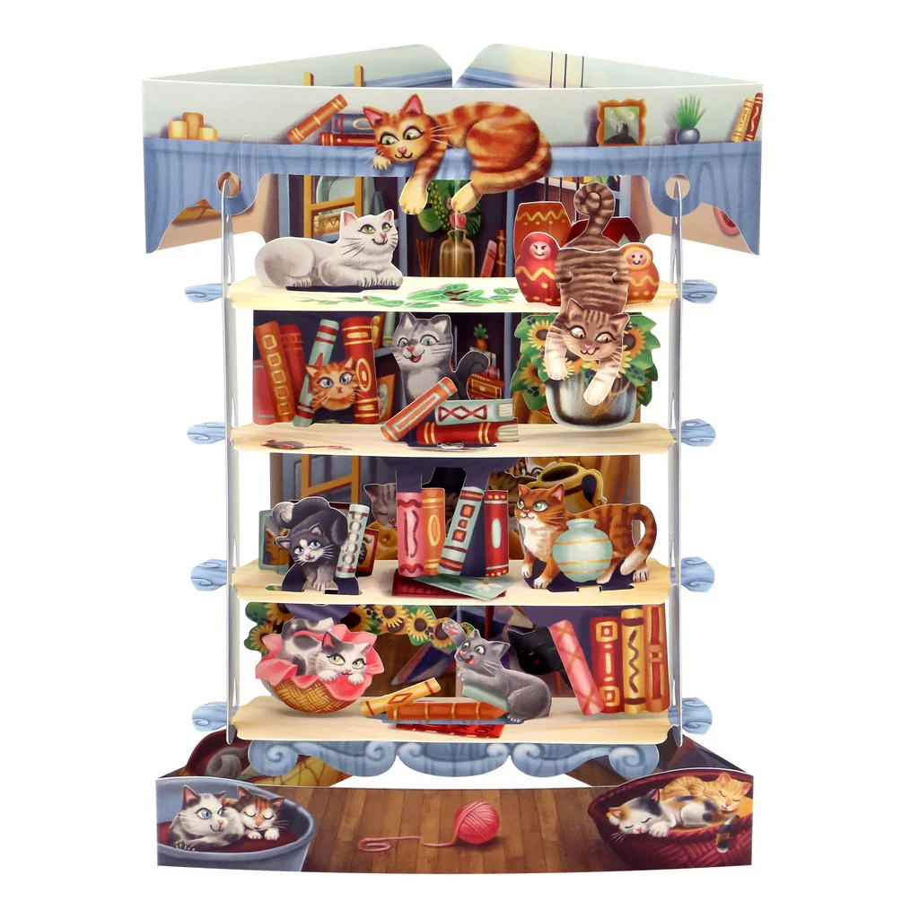 Santoro - Swing Cards - Cats in the Library