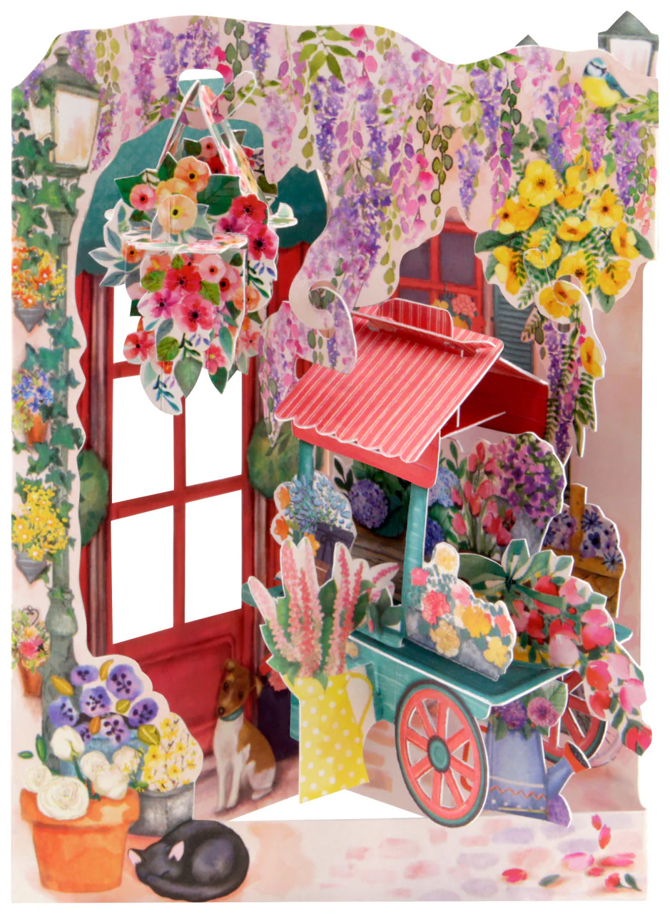 Santoro - Swing Cards - Florist & Flower Cart