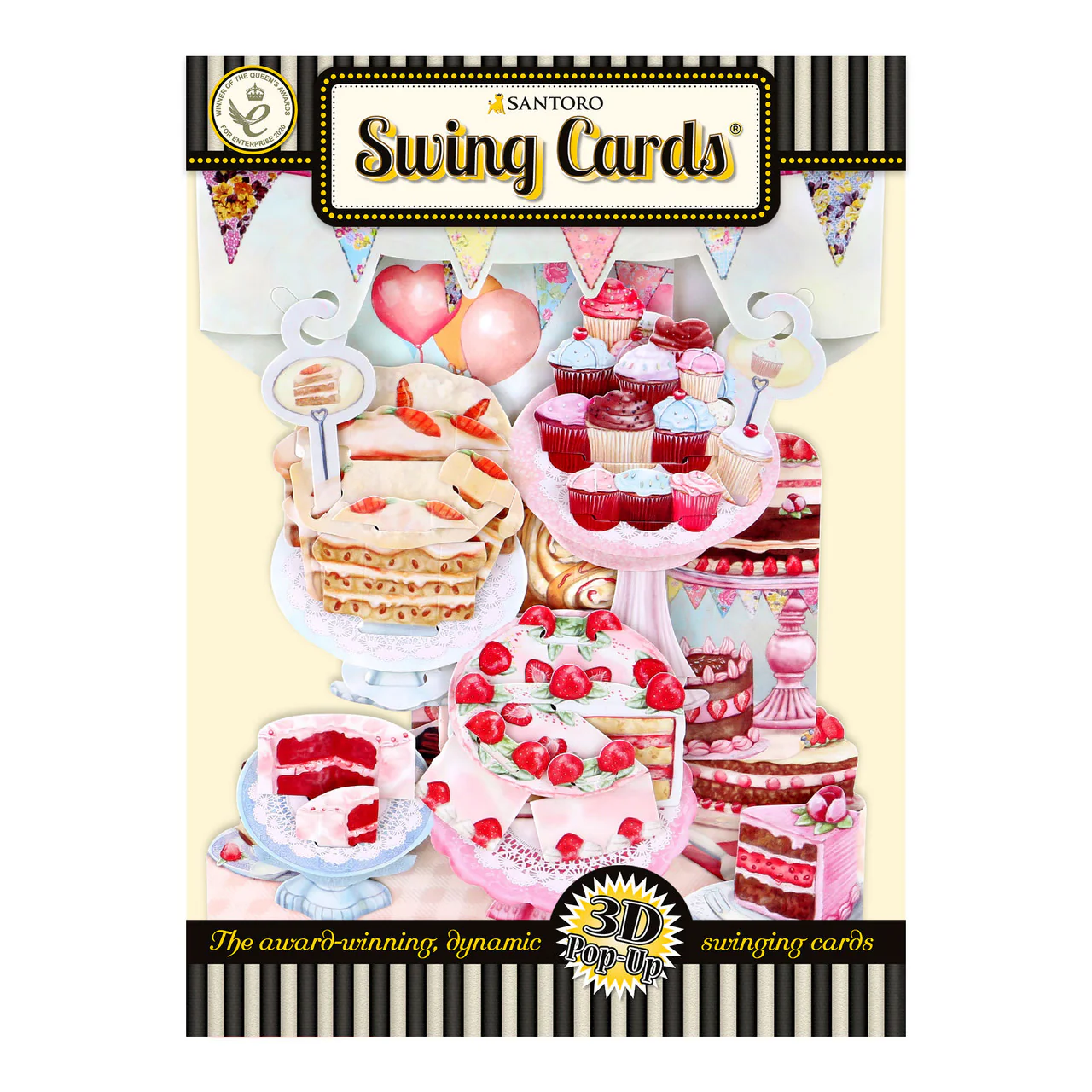 Santoro Swinging Card - Home Baked Cakes - Image 4