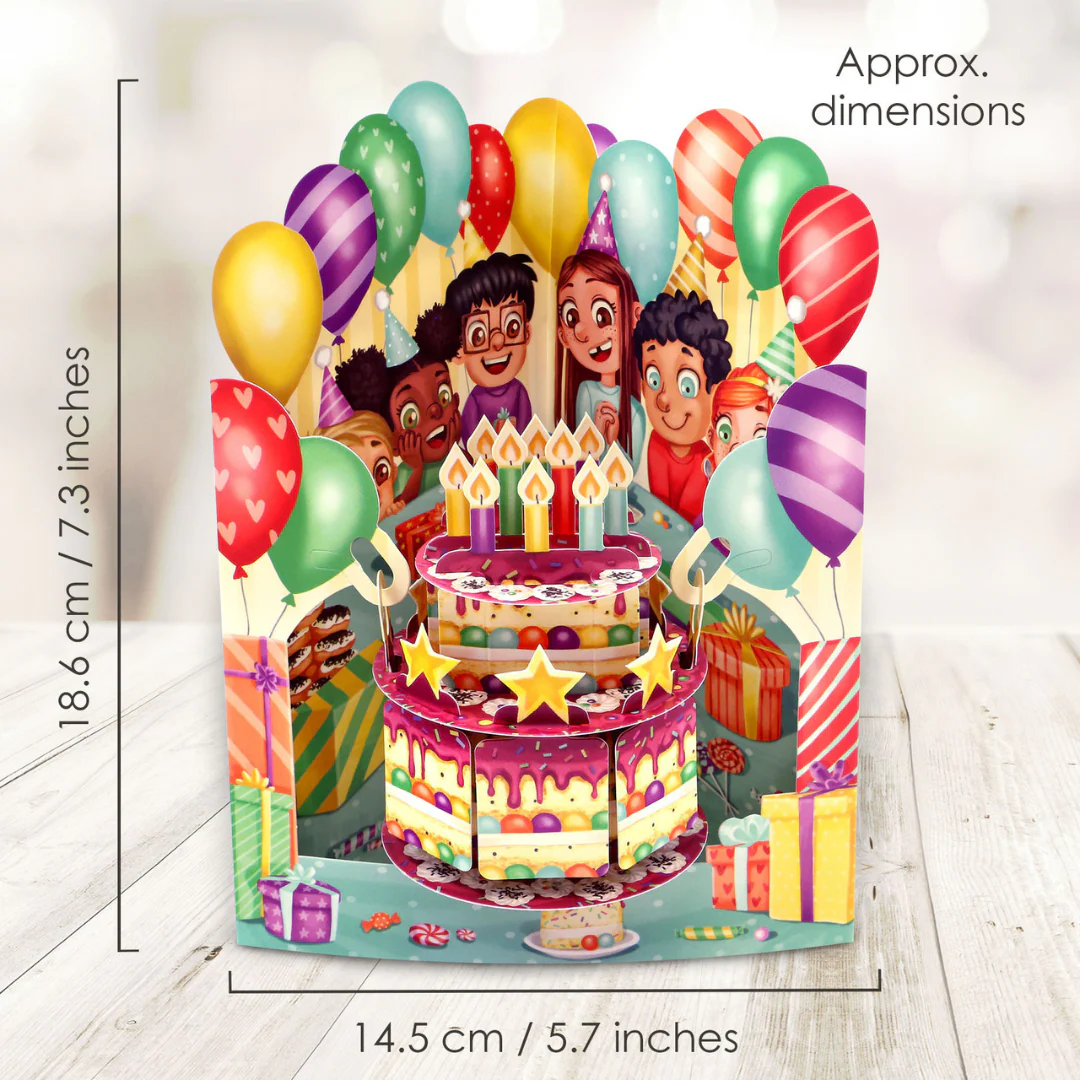 Santoro Swinging Card - Birthday Cake - Image 3