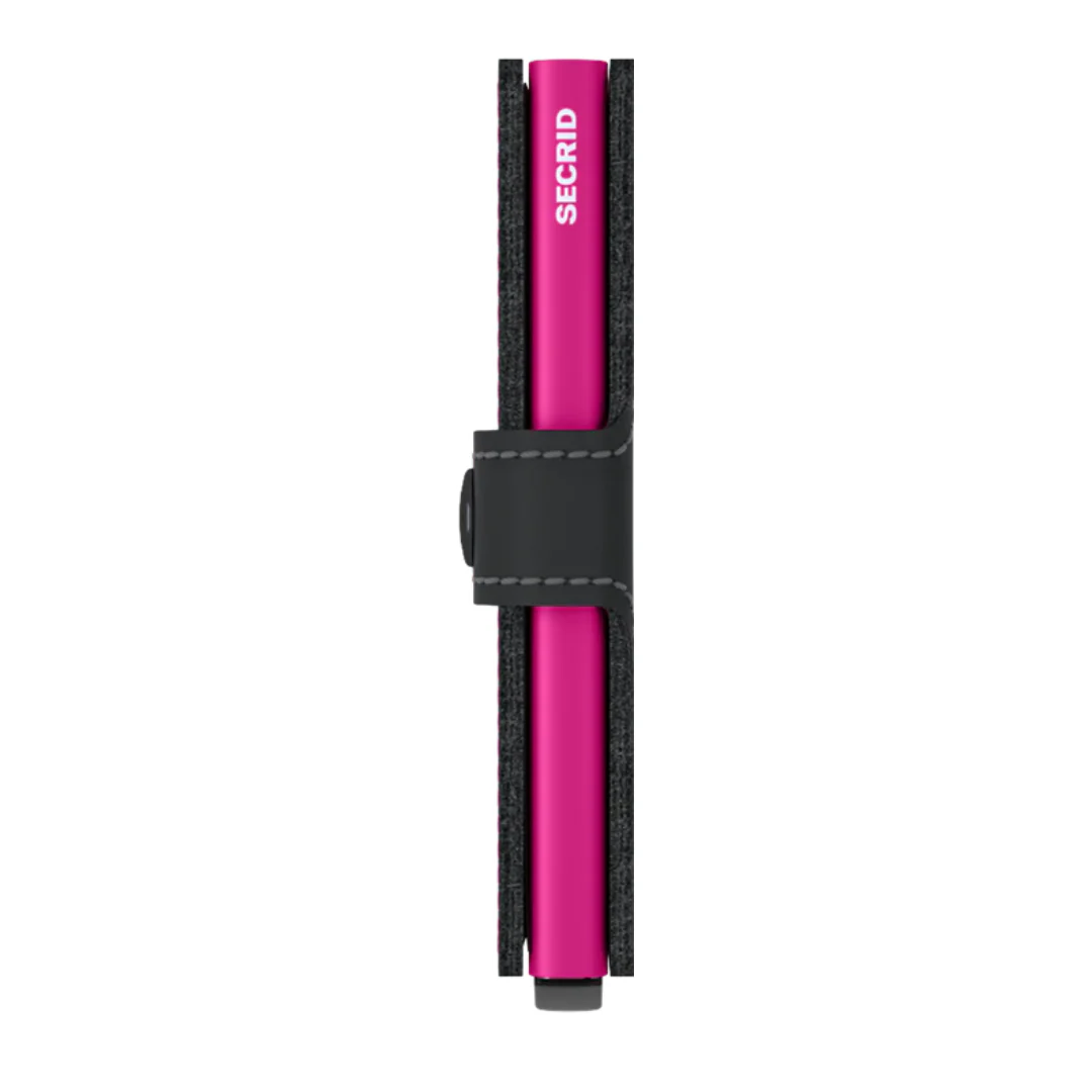 SECRID - MINIWALLET - MATTE BLACK & FUCHSIA - Image 4