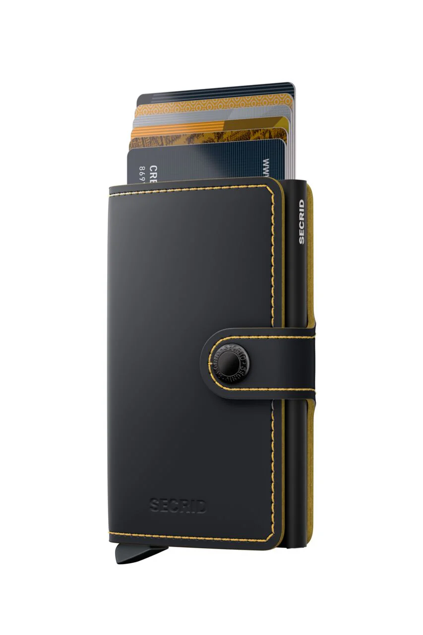 SECRID - Miniwallet - Matte Black-Ochre - Image 3