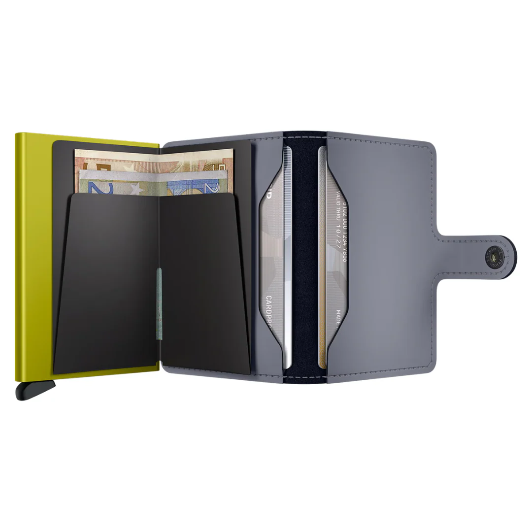 SECRID - Miniwallet - Matte - Grey-Lime - Image 3