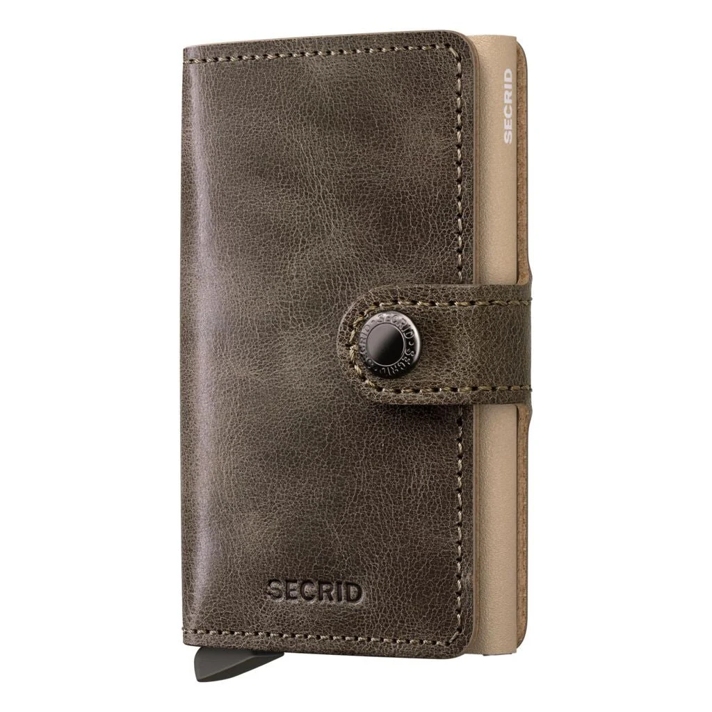 SECRID - MINIWALLET VINTAGE - TRACEABLE CLAY