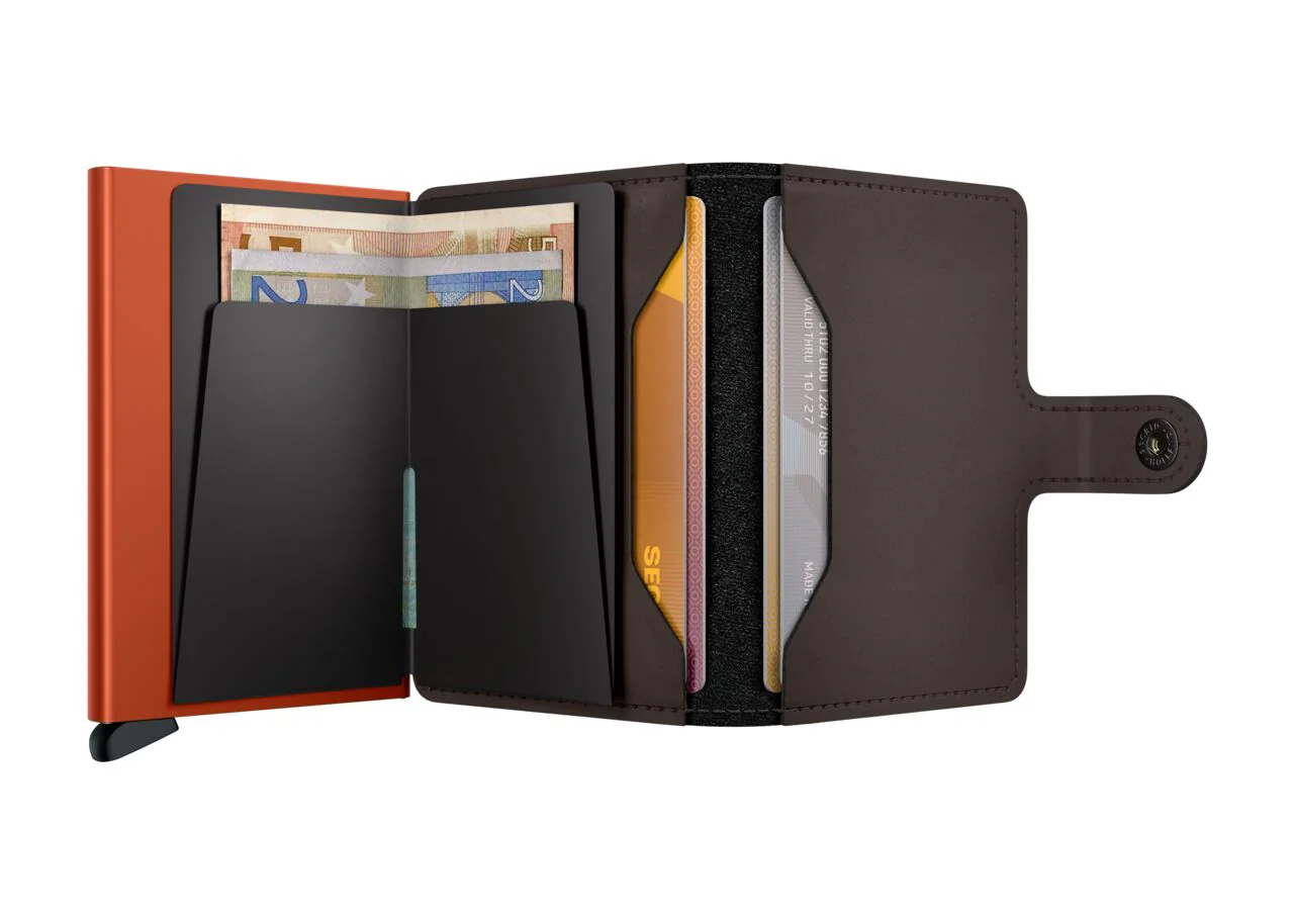 SECRID - Miniwallet Matte - Truffle - Orange - Image 4