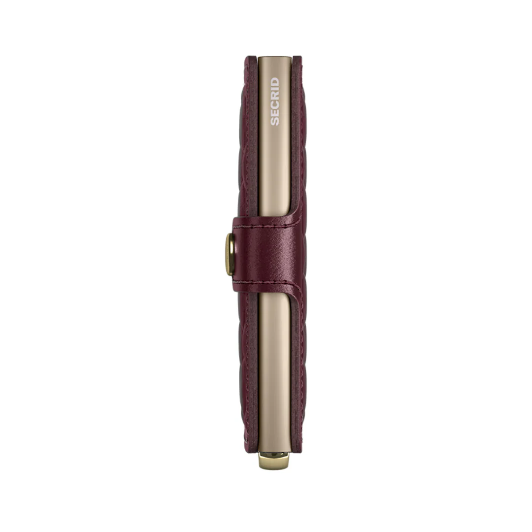 SECRID - Premium+ Miniwallet - Emboss Diamond - Bordeaux (Suitable for Metal Cards) - Image 4