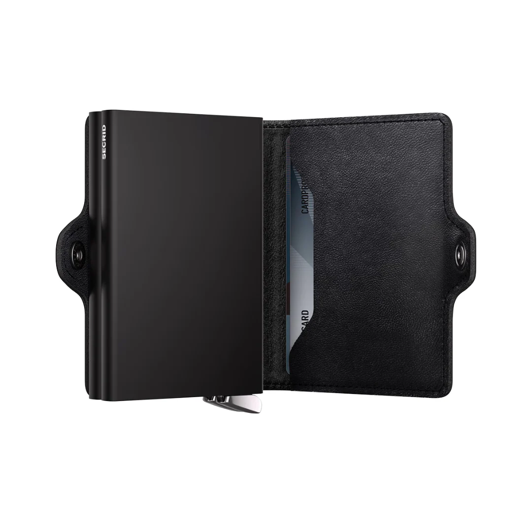 SECRID - Premium+ Twinwallet - Emboss Lines Black (Suitable for Metal Cards) - Image 3