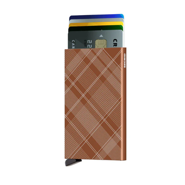 SECRID - CARD PROTECTOR - LASER TARTAN RUST - Image 3