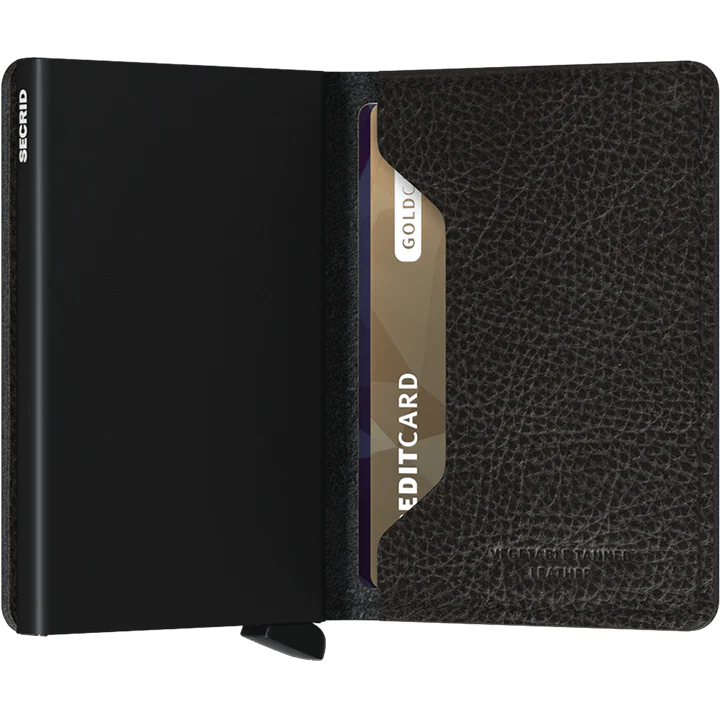SECRID - Slim Wallet - Veg Black/Black - Image 3