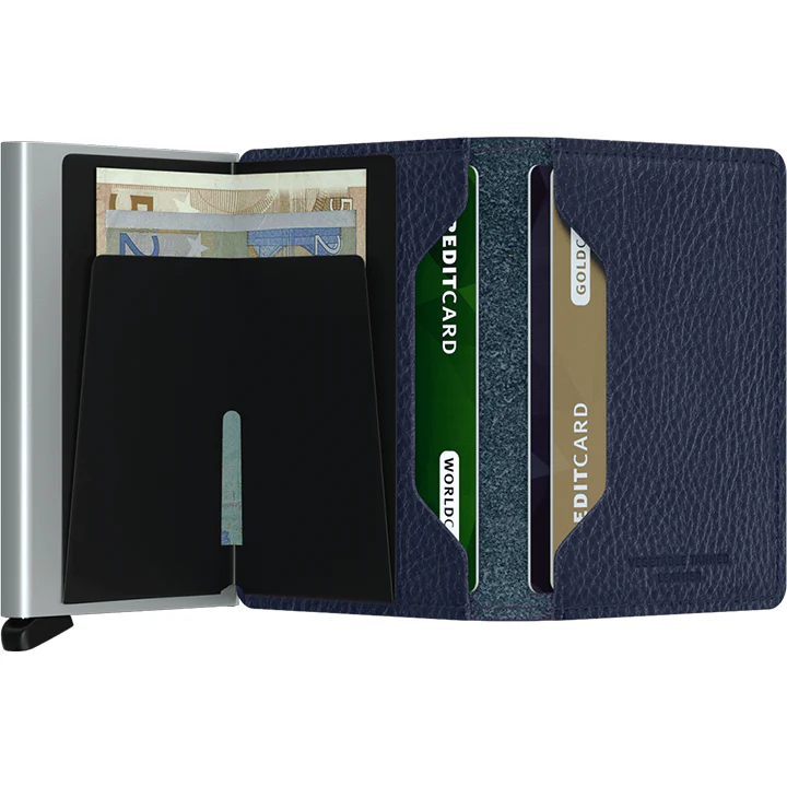 SECRID - SLIM WALLET - VEG NAVY/SILVER - Image 4