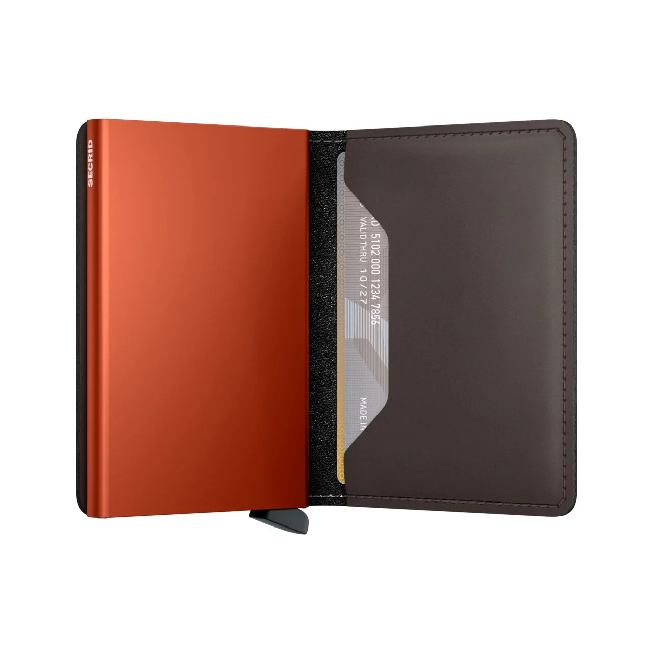 SECRID - SLIMWALLET - MATTE TRUFFLE-ORANGE - Image 2