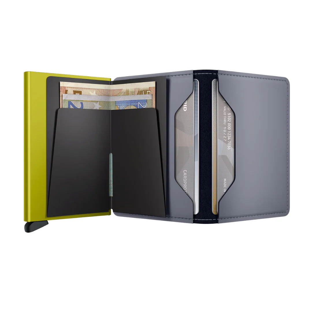 SECRID - Slimwallet - Matte - Grey-Lime - Image 4