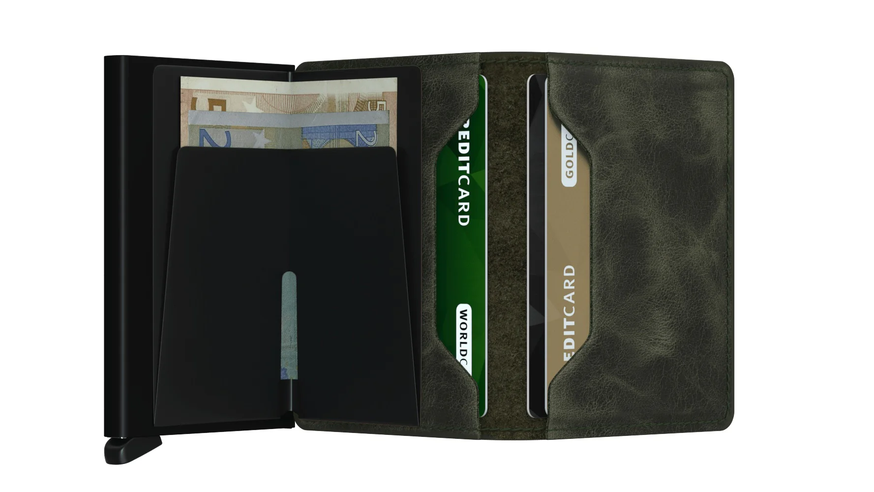 SECRID - Slimwallet - Vintage Olive - Black - Image 3
