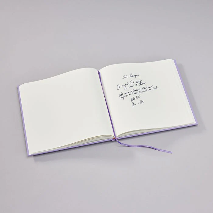 SEMIKOLON - GUEST BOOK SLIM - LILAC SILK - Image 3