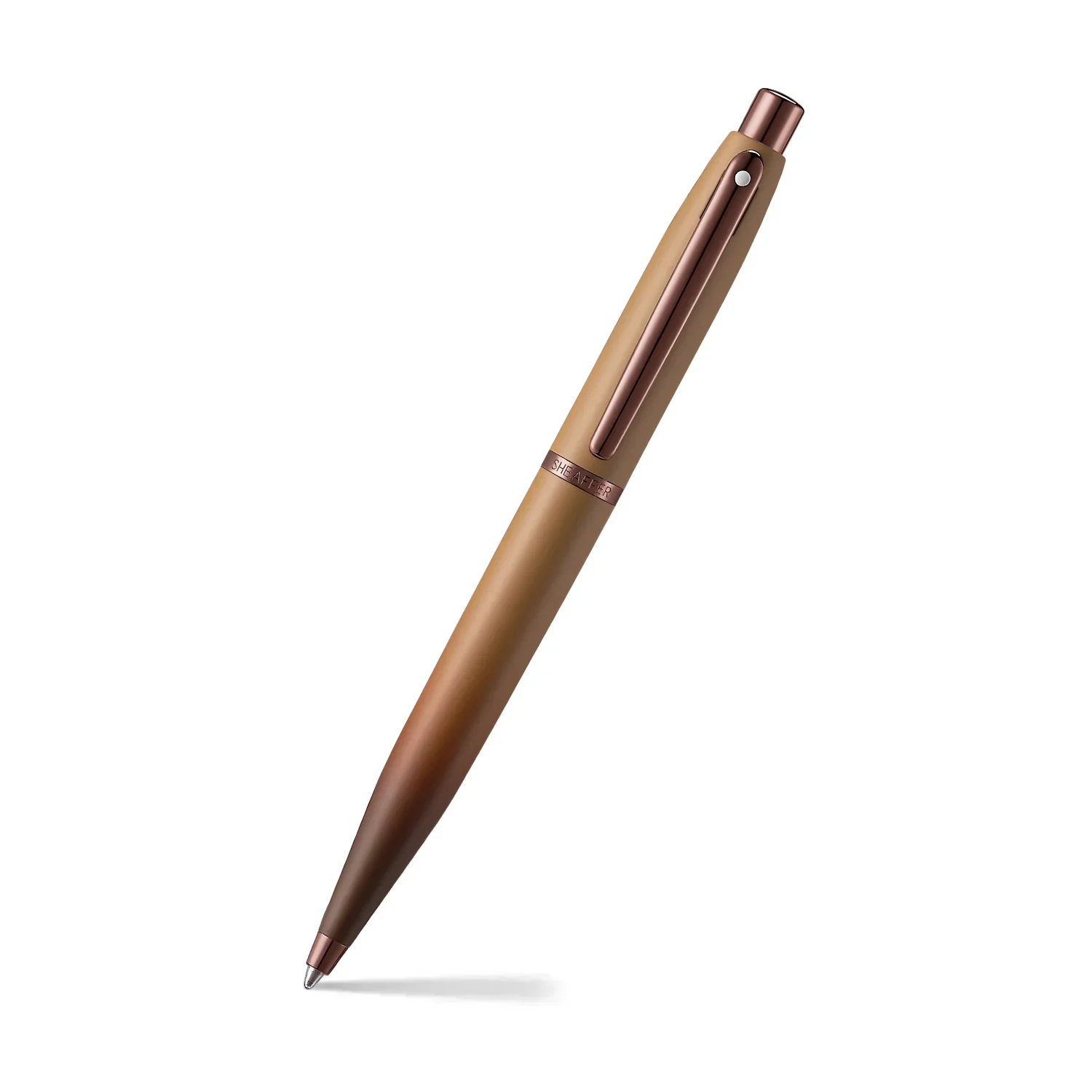 Sheaffer 100 Ballpoint Pen - Matte Brown with Brown Trims - Coffee Edition