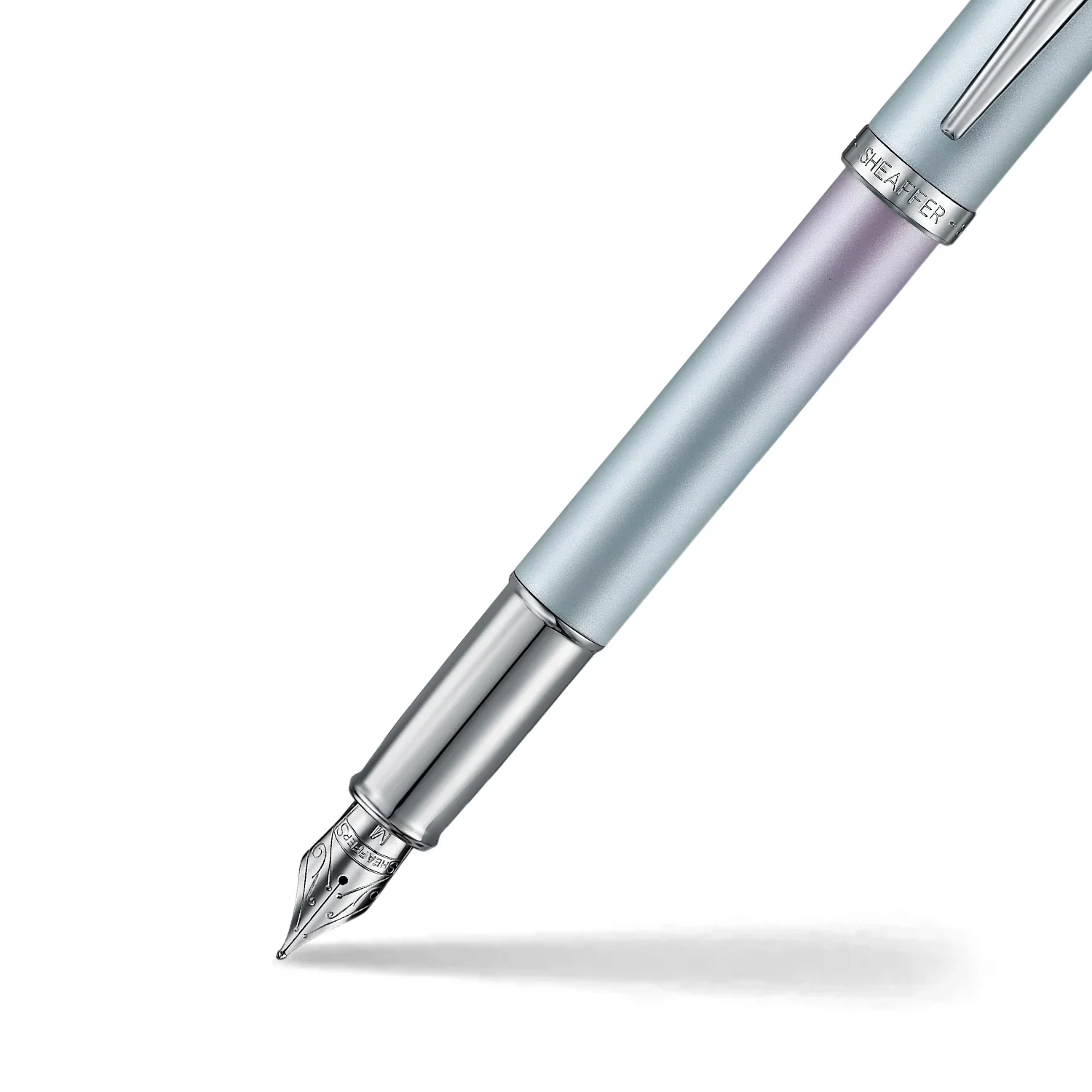 Sheaffer 100 Fountain Pen - Expressions - Pearlized Gradient Blue & Pink - Image 2